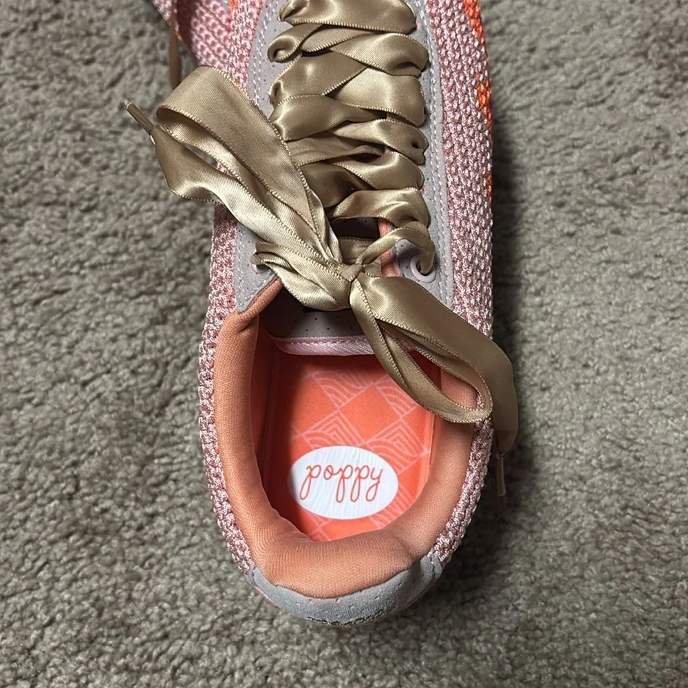 Pink and Orange Women's Sneakers Poppy brand - Picture 3 of 6